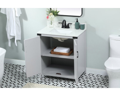 Elegant Bathroom Vanity - Gray (VF90230GR-BS)