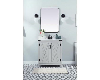 Elegant Bathroom Vanity - Gray (VF90230GR-BS)