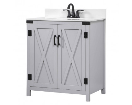 Elegant Bathroom Vanity - Gray (VF90230GR-BS)