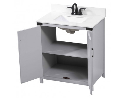 Elegant Bathroom Vanity - Gray (VF90230GR-BS)