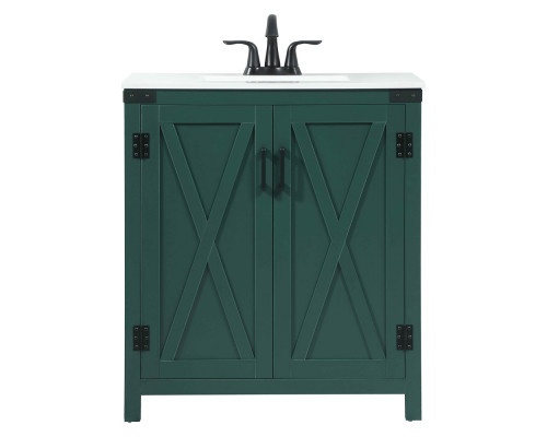 Elegant Bathroom Vanity - Green (VF90230MGN)