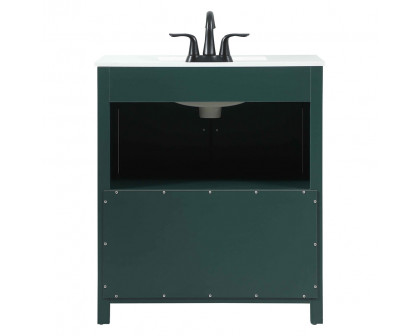 Elegant Bathroom Vanity - Green (VF90230MGN)