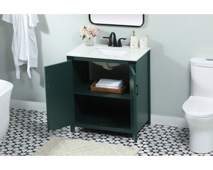 Elegant Bathroom Vanity - Green (VF90230MGN)