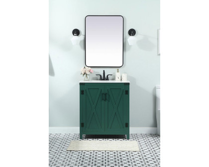 Elegant Bathroom Vanity - Green (VF90230MGN)