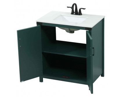 Elegant Bathroom Vanity - Green (VF90230MGN)