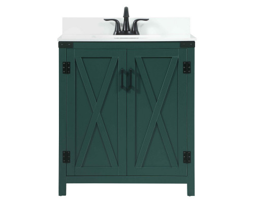 Elegant Bathroom Vanity - Green (VF90230MGN-BS)