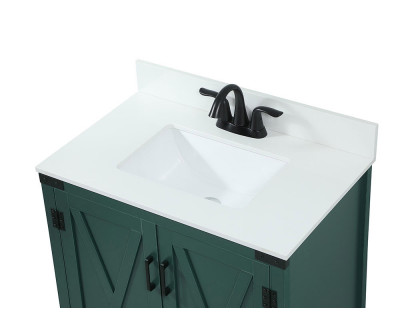 Elegant Bathroom Vanity - Green (VF90230MGN-BS)