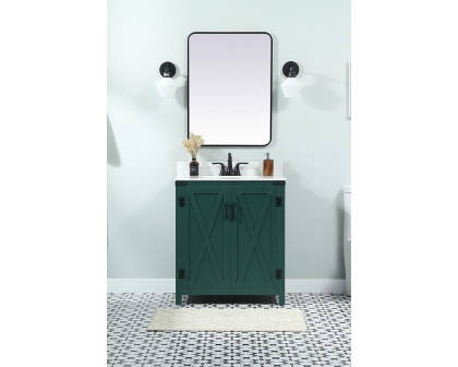 Elegant Bathroom Vanity - Green (VF90230MGN-BS)