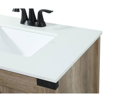 Elegant Bathroom Vanity - Natural Wood (VF90230NT)