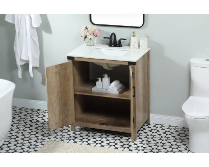 Elegant Bathroom Vanity - Natural Wood (VF90230NT)