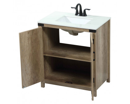 Elegant Bathroom Vanity - Natural Wood (VF90230NT)