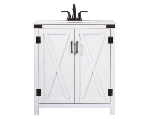 Elegant Bathroom Vanity - White (VF90230WH)