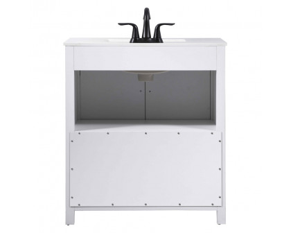 Elegant Bathroom Vanity - White (VF90230WH)