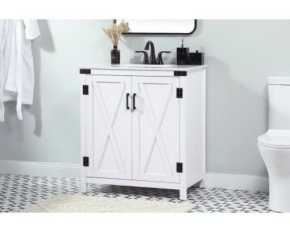 Elegant Bathroom Vanity - White (VF90230WH)