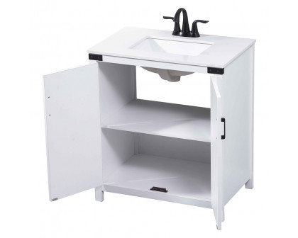 Elegant Bathroom Vanity - White (VF90230WH)