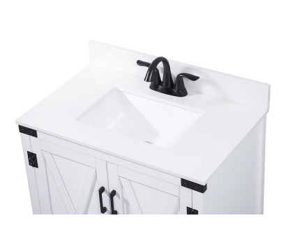 Elegant Bathroom Vanity - White (VF90230WH-BS)