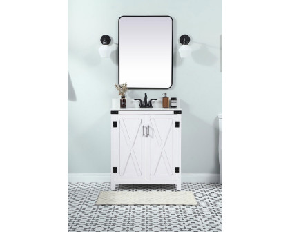 Elegant Bathroom Vanity - White (VF90230WH-BS)