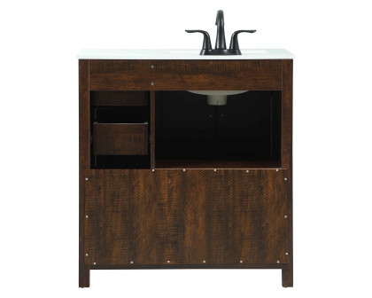 Elegant Bathroom Vanity - Espresso (VF90232EX)