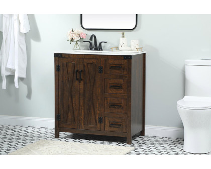 Elegant Bathroom Vanity - Espresso (VF90232EX)