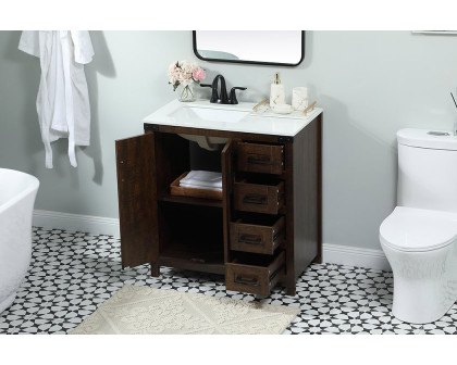 Elegant Bathroom Vanity - Espresso (VF90232EX)