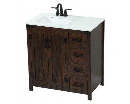 Elegant Bathroom Vanity - Espresso (VF90232EX)