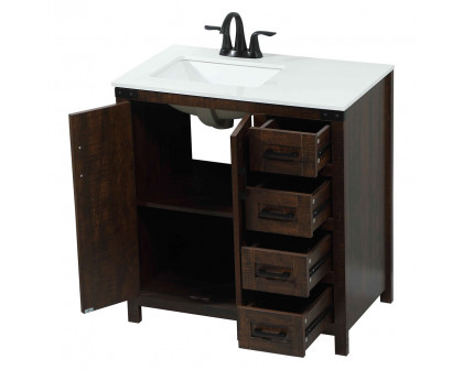 Elegant Bathroom Vanity - Espresso (VF90232EX)