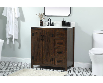 Elegant Bathroom Vanity - Espresso (VF90232EX-BS)