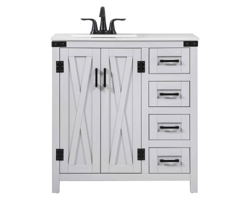 Elegant Bathroom Vanity - Gray (VF90232GR)