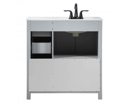 Elegant Bathroom Vanity - Gray (VF90232GR)