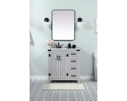 Elegant Bathroom Vanity - Gray (VF90232GR)