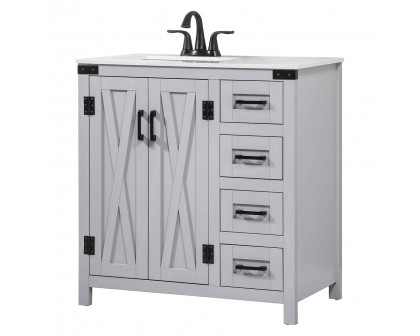 Elegant Bathroom Vanity - Gray (VF90232GR)