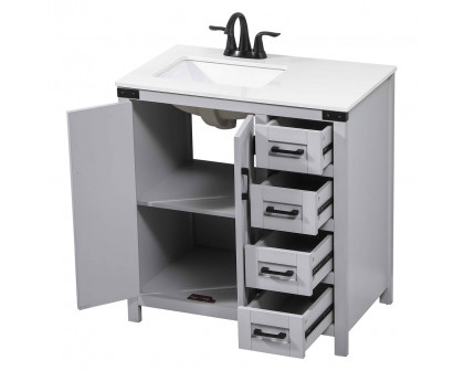 Elegant Bathroom Vanity - Gray (VF90232GR)