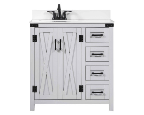 Elegant Bathroom Vanity - Gray (VF90232GR-BS)