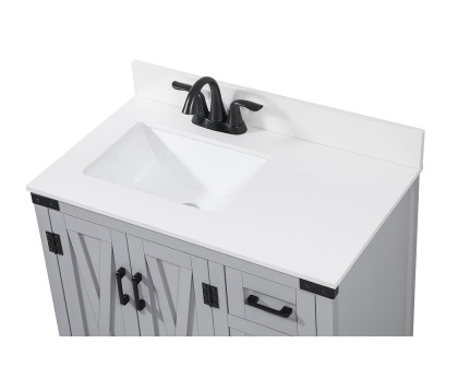 Elegant Bathroom Vanity - Gray (VF90232GR-BS)