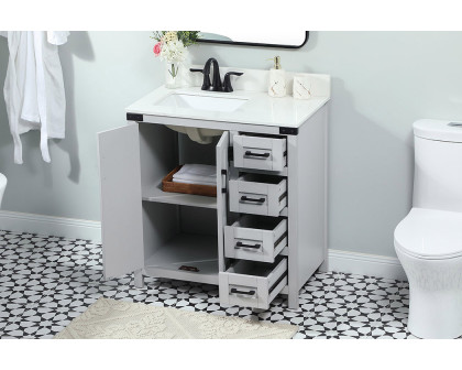 Elegant Bathroom Vanity - Gray (VF90232GR-BS)