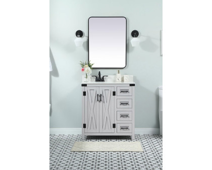 Elegant Bathroom Vanity - Gray (VF90232GR-BS)