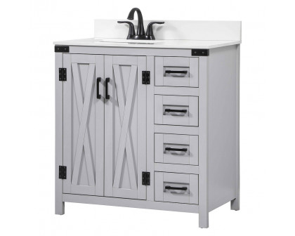 Elegant Bathroom Vanity - Gray (VF90232GR-BS)