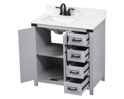 Elegant Bathroom Vanity - Gray (VF90232GR-BS)