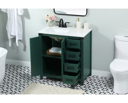 Elegant Bathroom Vanity - Green (VF90232MGN)