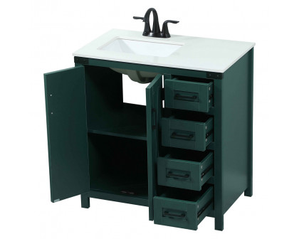 Elegant Bathroom Vanity - Green (VF90232MGN)