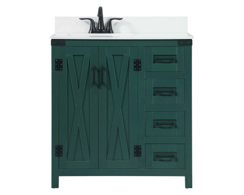 Elegant Bathroom Vanity - Green (VF90232MGN-BS)