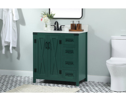 Elegant Bathroom Vanity - Green (VF90232MGN-BS)