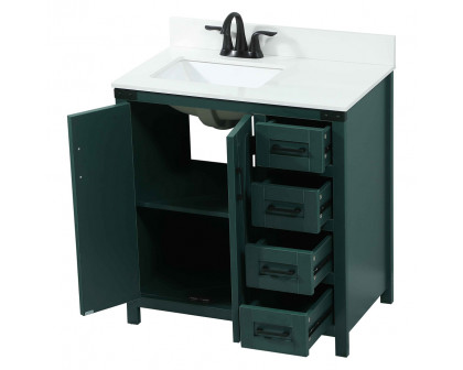 Elegant Bathroom Vanity - Green (VF90232MGN-BS)