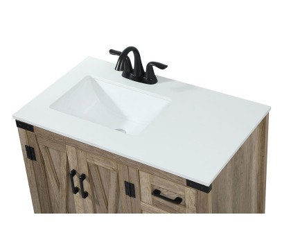 Elegant Bathroom Vanity - Natural Wood (VF90232NT)