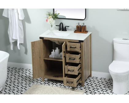 Elegant Bathroom Vanity - Natural Wood (VF90232NT)