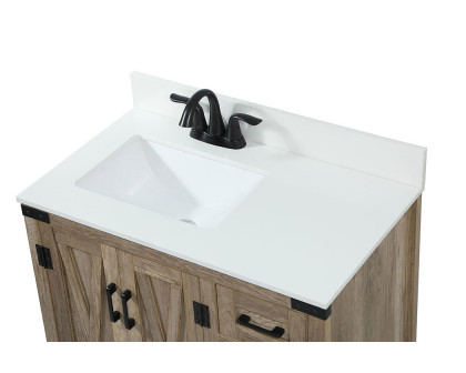 Elegant Bathroom Vanity - Natural Wood (VF90232NT-BS)