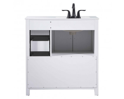 Elegant Bathroom Vanity - White (VF90232WH)