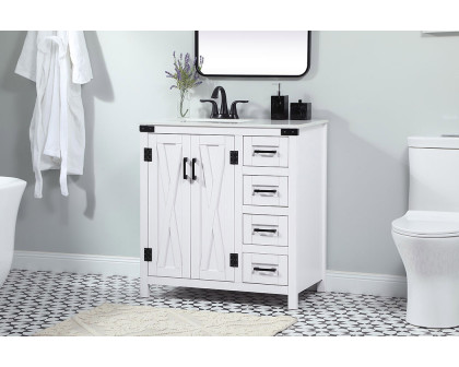 Elegant Bathroom Vanity - White (VF90232WH)