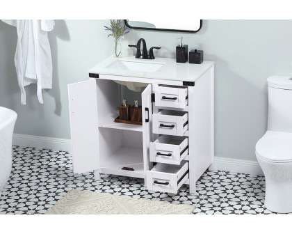 Elegant Bathroom Vanity - White (VF90232WH)