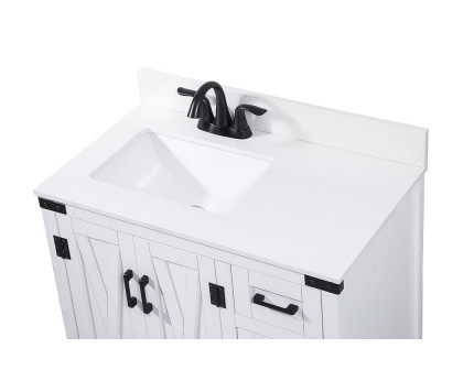 Elegant Bathroom Vanity - White (VF90232WH-BS)